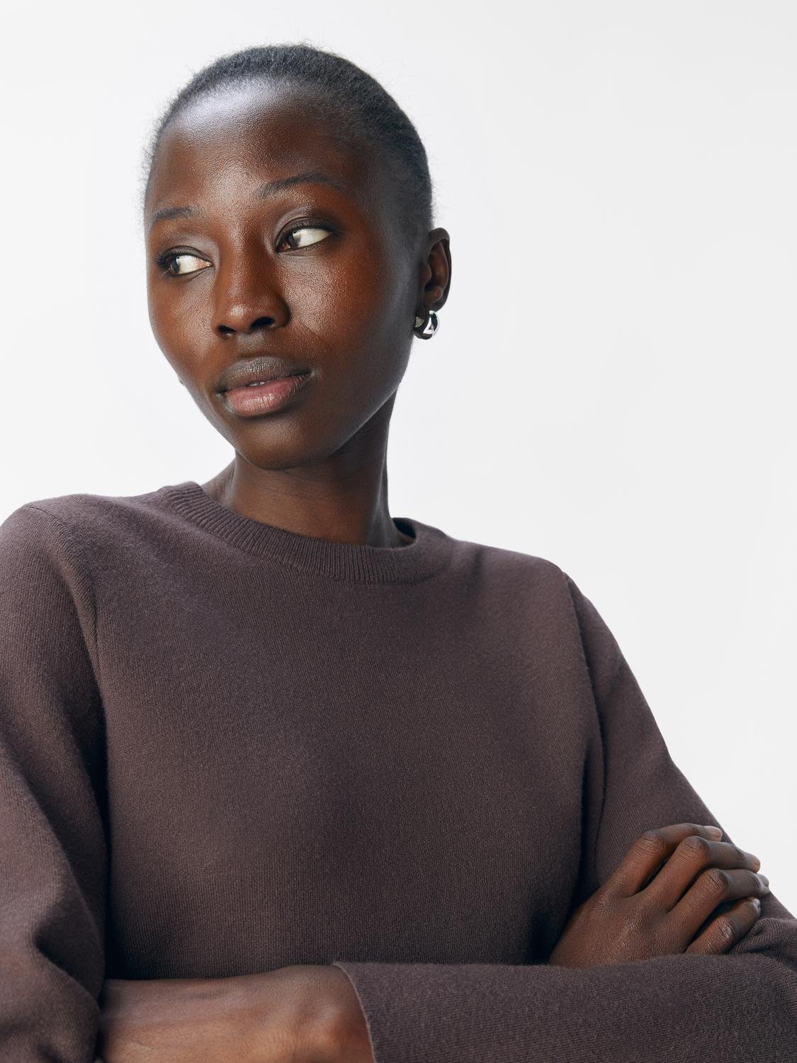 OBJREYNARD Pullover - Seal Brown - VERO MODA & VILA Bergvik